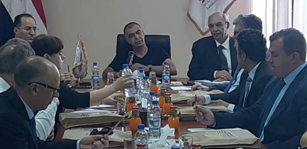 وفد من الاتحاد الروسي برئاسة السيد ايغور ماتفيف يقوم بزيارة للمدينة الصناعية بعدرا 